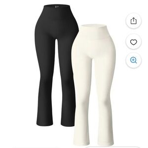 High-Waisted Black and White Leggings